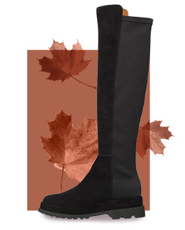 Nimisha, a knee high boot with arch support that molds to your foot