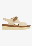 shop azenor linen buckle sandal