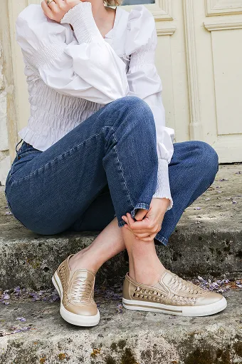 karsha slip on woven sneaker