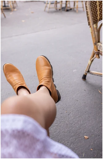 HADIRAT BOOTIE IN LEATHER