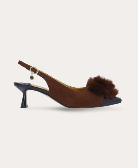 shop hevina in brown suede