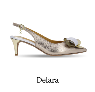 shop delara metallic slingback heel
