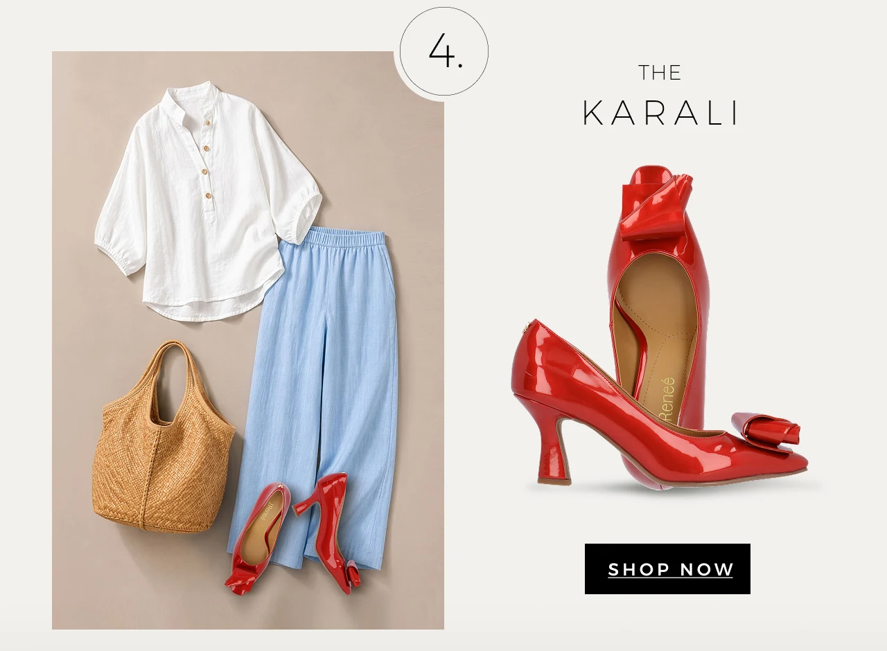 shop red patent closed toe pump with abstract toe ornament detail